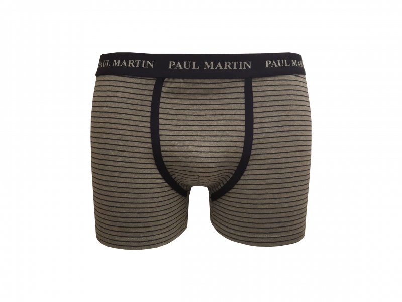 PAUL MARTIN pánské boxerky sportovní 51203 pruh/šedé | Vermali.cz